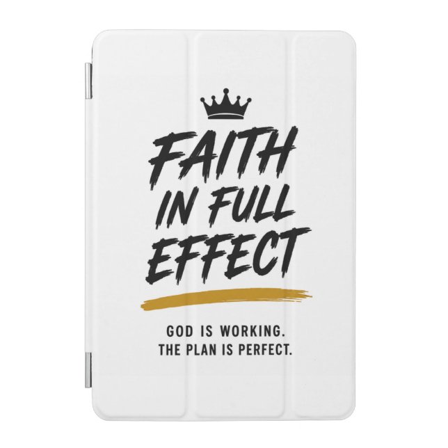 FAITH IN FULL EFFECT — Inspirational Notebook iPad Mini Cover (Front)