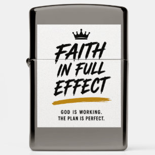 FAITH IN FULL EFFECT — Inspirational Notebook Zippo Lighter