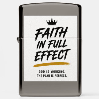 FAITH IN FULL EFFECT — Inspirational Notebook Zippo Lighter