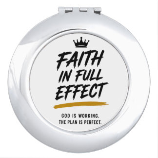 FAITH IN FULL EFFECT — Premium Inspirational Compact Mirror