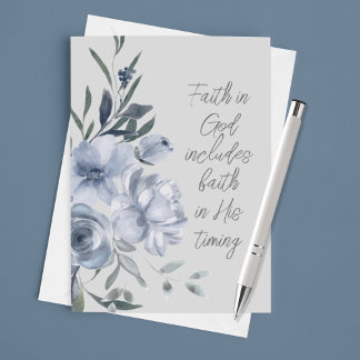 Faith in God Custom Text Card