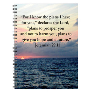 FAITH IN JEREMIAH 29:11 SUNRISE VERSE NOTEBOOK
