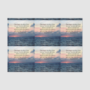 FAITH IN JEREMIAH 29:11 SUNRISE VERSE TISSUE PAPER