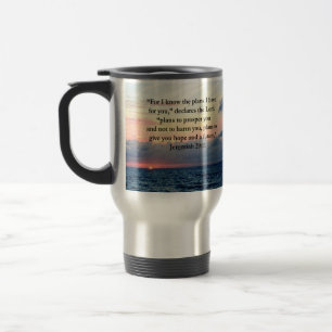 FAITH IN JEREMIAH 29:11 SUNRISE VERSE TRAVEL MUG