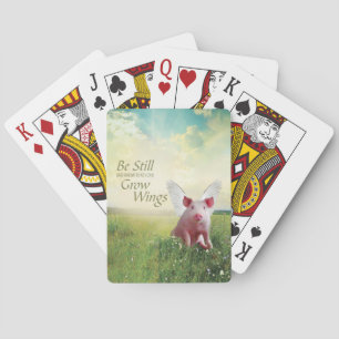 Faith In Pigs Poker Cards