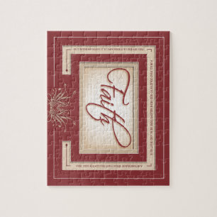 Faith in Red - Hebrews 11:6 Jigsaw Puzzle