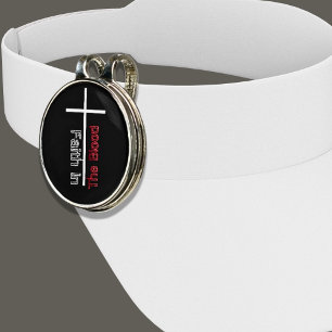 Faith In The Blood Christian Cross Golf Hat Clip