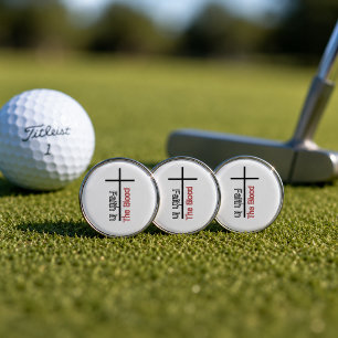 Faith In The Blood Christian Cross Golf Marker