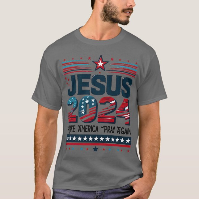 Faith in the Future: Jesus 2024 T-Shirt (Front)