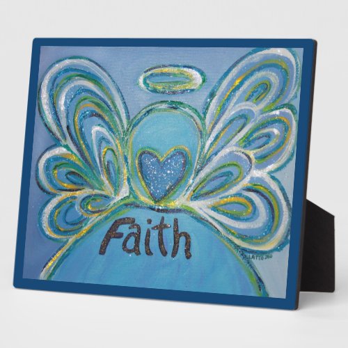 Faith Inspirational Angel Painting Poem Plaque