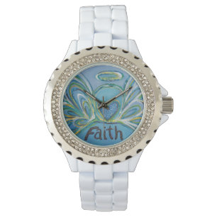 Faith Inspirational Guardian Angel Wrist Watch
