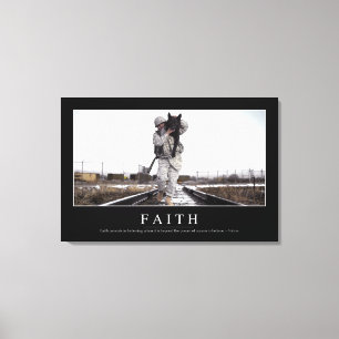 Faith: Inspirational Quote Canvas Print