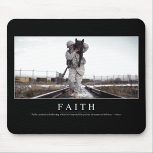 Faith: Inspirational Quote Mouse Pad