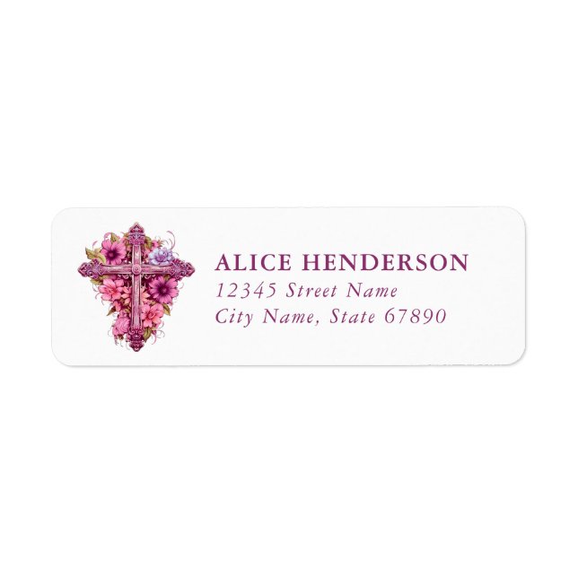 Faith & Inspirational Return Address Labels (Front)