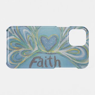 Faith Inspirational Word Angel Art iPhone Case