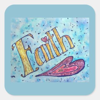 Faith Inspirational Word Art Decal Stickers 
