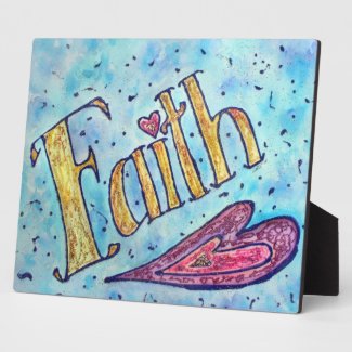 Faith Inspirational Word Painting Poem Plaque