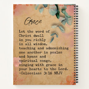 Faith-inspired 8.5x11 Spiral-Bound Notebook