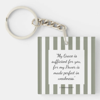 Faith-Inspired Bible Verse Keychain
