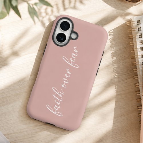 Faith Inspired Minimalist Pink  iPhone 16 Case