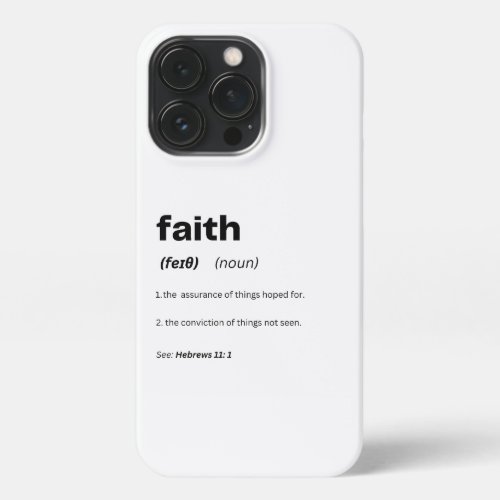 Faith iPhone 13 Pro Slim Fit Case Glossy iPhone 13 Pro Case