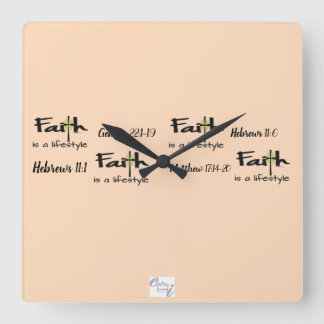 "Faith is a Lifestyle" Wall Clock