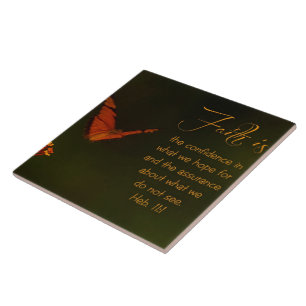 Faith is...Inspirational Scripture Ceramic Tile
