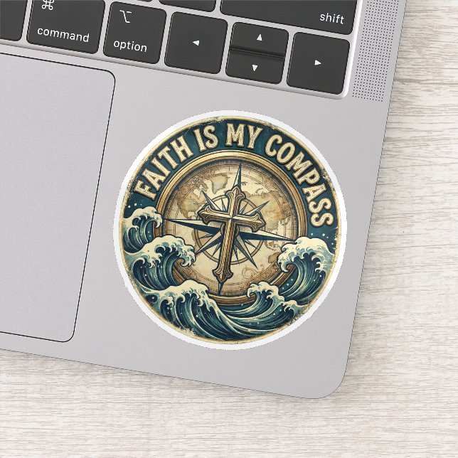 Faith is my Compass Sticker (Detail)