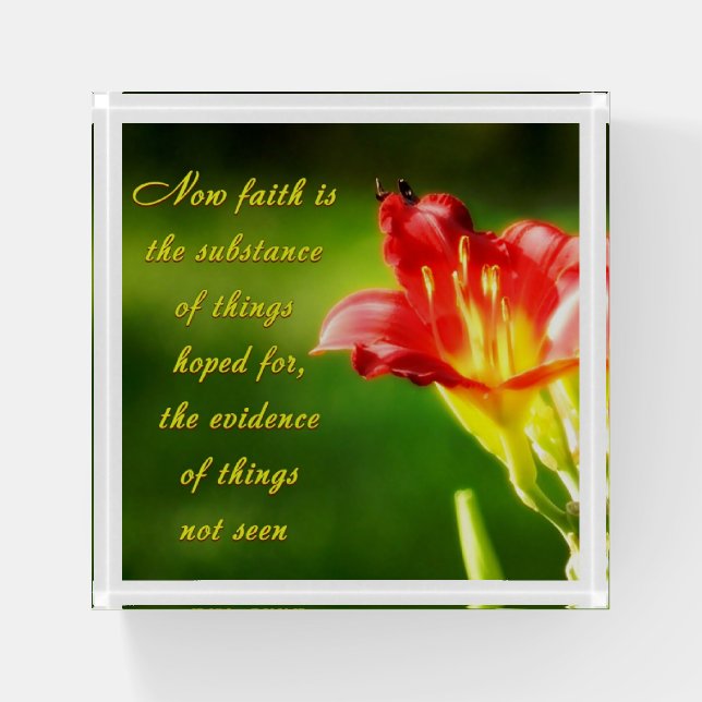 Faith is paperweight (Front)