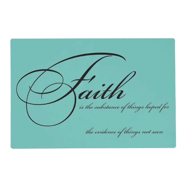 Faith is placemat (Front)