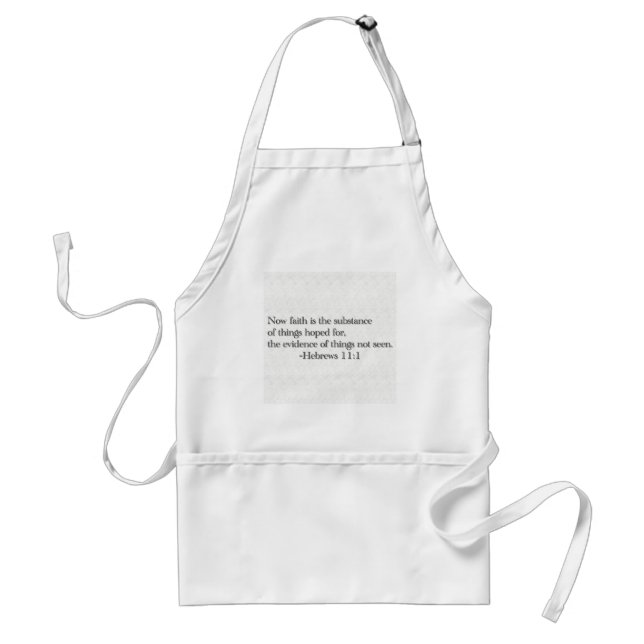 Faith is the Substance of Things Hoped for Adult Apron (Front)