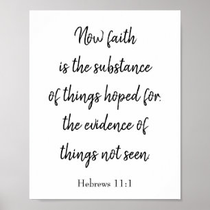 Faith is the Substance Poster