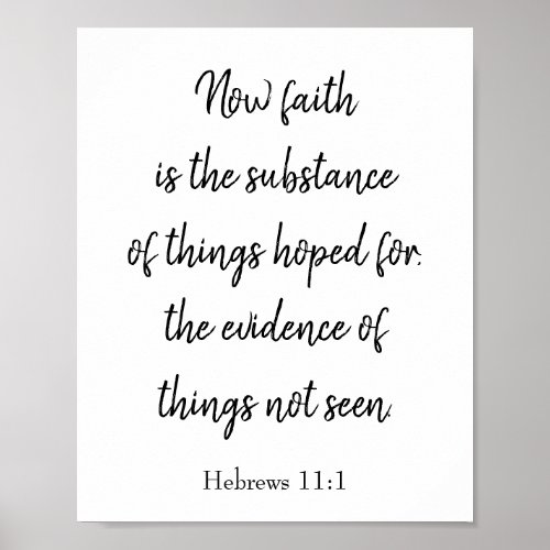 Faith is the Substance  Poster