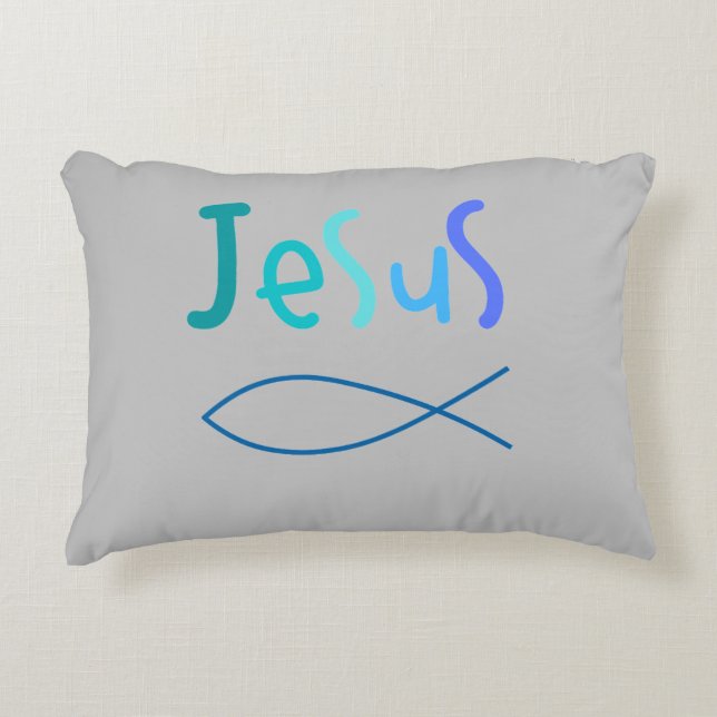 Faith , Jesus  Accent Pillow (Front)