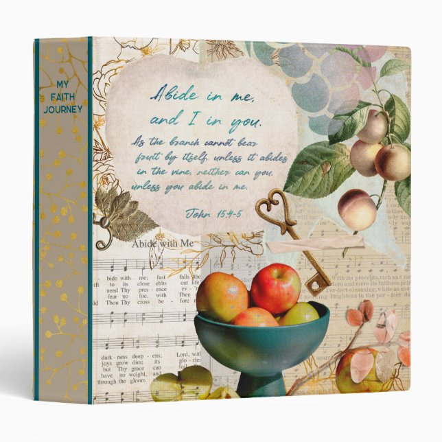 Faith Journey and Prayer  3 Ring Binder (Front/Spine)