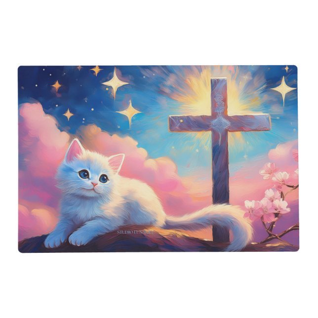 Faith Kitten Placemat (Front)