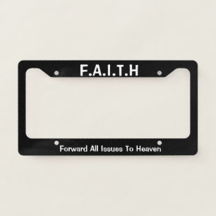 FAITH LICENSE PLATE FRAME