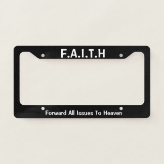 FAITH LICENSE PLATE FRAME