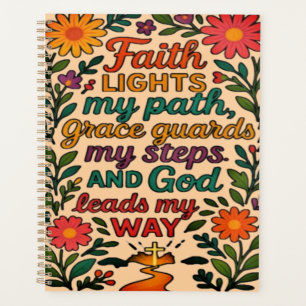 Faith Lights My Path Christian Art - Inspirational Planner