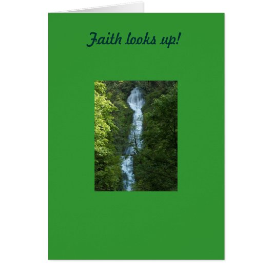 Faith looks up! cards (Front)