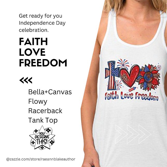 Faith Love and Freedom Tank top T-Shirt (Creator Uploaded)