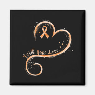 Faith Love Hope Courage Aml Leukemia Awareness Magnet