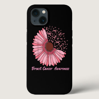 Faith Love Hope Pink daisy Flower Breast Cancer Aw iPhone 13 Case