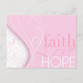 Faith Love Hope Postcard