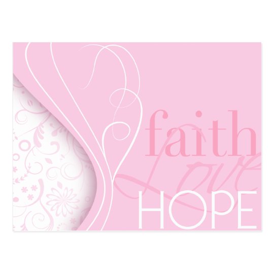Faith Love Hope Postcard