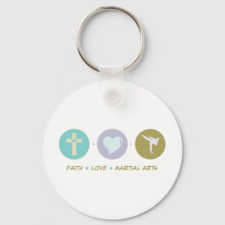 Faith Love Martial Arts Keychain