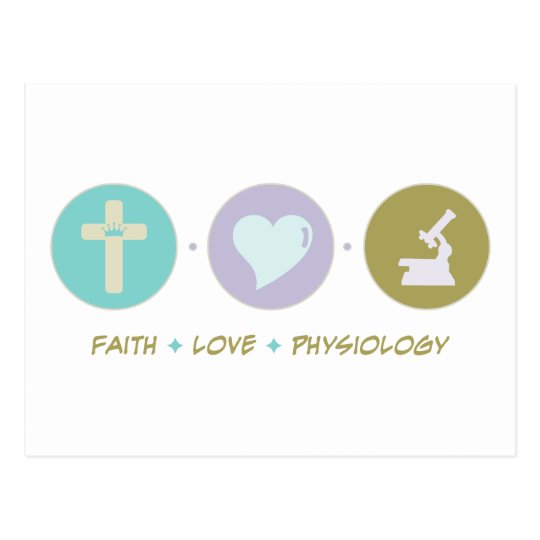 Faith Love Physiology Postcard