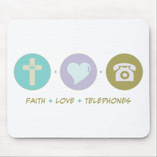 Faith Love Telephones Mouse Pad
