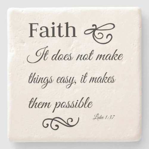 Faith Luke 137 Housewarming Gift Stone Coaster