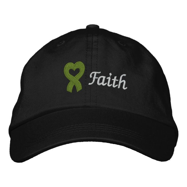 Faith - Lymphoma Embroidered Baseball Hat (Front)
